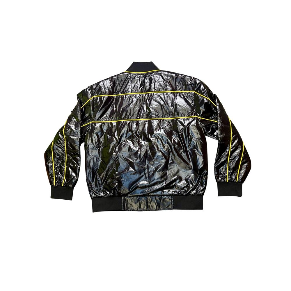 NWT Men's Sz L Black/Yellow Nylon Jacket by The Car Company